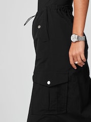Black Cargo Midi Skirt - Image 5 of 7