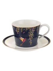 Portmeirion Blue Sara Miller China Tea Cup & Saucer - Image 2 of 3