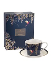 Portmeirion Blue Sara Miller China Tea Cup & Saucer - Image 3 of 3