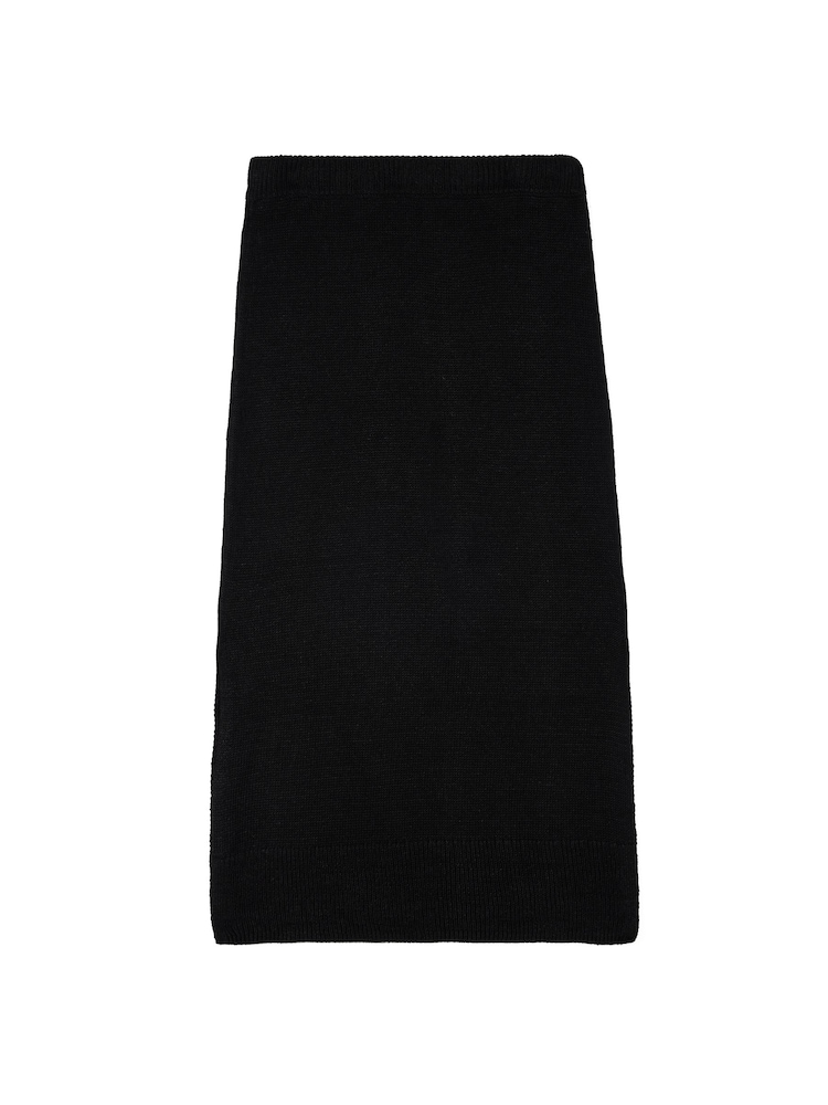 Jigsaw Linen Slub Knitted Black Skirt - Image 6 of 6