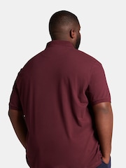 Lyle & Scott Burgundy Red Big Polo Shirt - Image 2 of 5