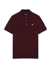 Lyle & Scott Burgundy Red Big Polo Shirt - Image 5 of 5
