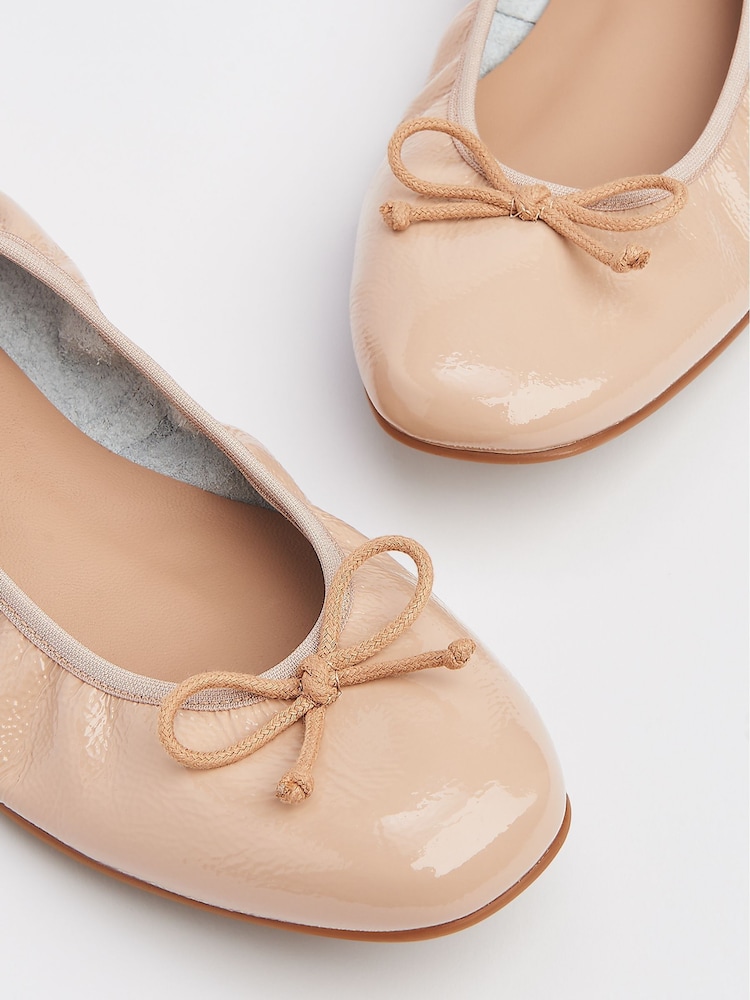 LK Bennett Brown Trilly Ballerina Pumps - Image 4 of 4