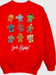 Rags & Rascals Marvel Gingerbread Avengers Sweat Top - Image 3 of 4