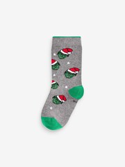 Marvel Avengers Christmas Black/Grey License Socks 3 Pack - Image 2 of 4