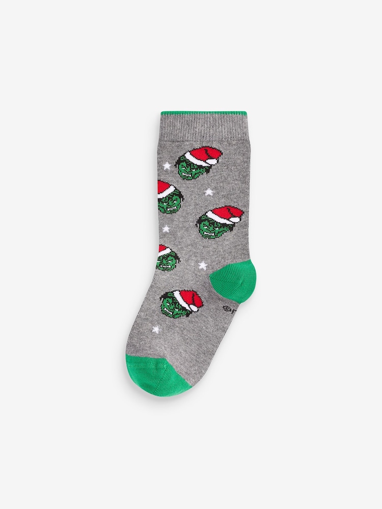 Marvel Avengers Weihnachten, Schwarz/Grau - Lizenzierte Gaming-Socken mit hohem Baumwollanteil im 3er-Pack - Bild 2 von 4 Marvel Avengers Weihnachten, Schwarz/Grau - Lizenzierte Gaming-Socken mit hohem Baumwollanteil im 3er-Pack - Bild 2 von 4