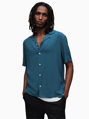 AllSaints Blue Venice Shirt - Image 1 of 5