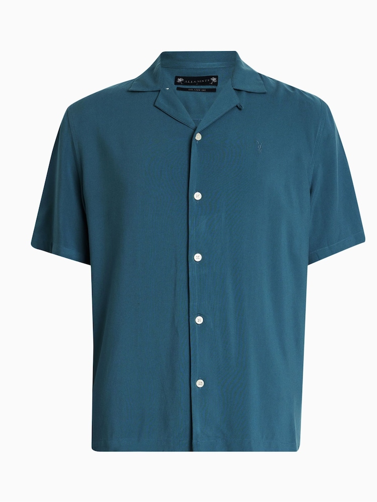 AllSaints Blue Venice Shirt - Image 5 of 5