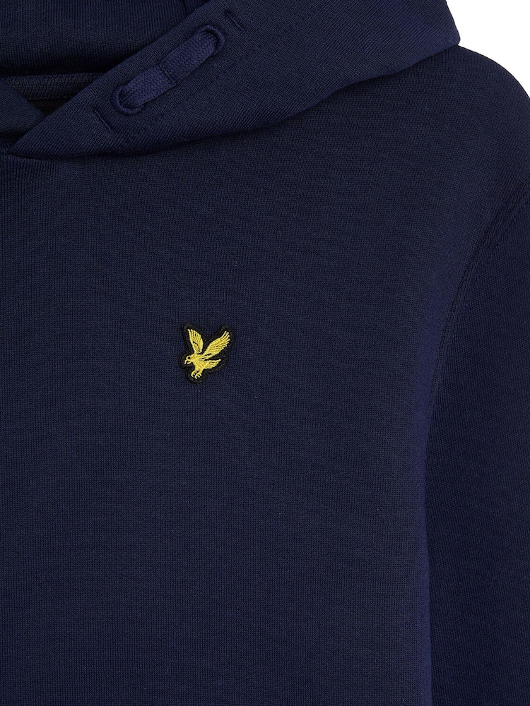 Lyle & Scott Navy Blue Jersey Boys Hoodie - Image 8 of 8