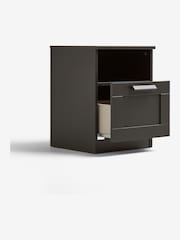 Black Flynn 1 Drawer Bedside Table - Image 5 of 9