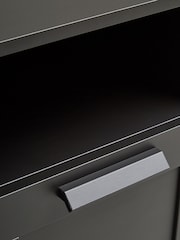 Black Flynn 1 Drawer Bedside Table - Image 8 of 9
