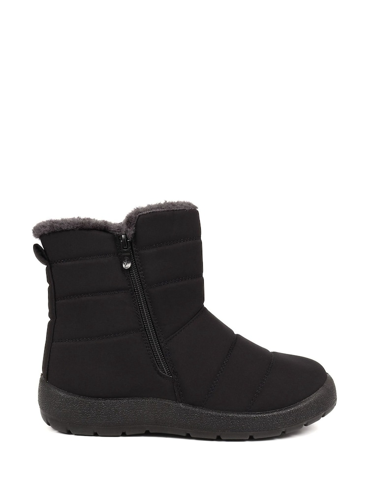 Pavers Wide Fit Weather Black Boots - Image 1 of 5