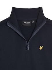 Lyle & Scott Navy Boys Half Zip 100% Cotton Sweatshirt - Image 4 of 5