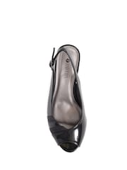 Pavers Black Pavers Slingback Heeled Black Sandals - Image 4 of 5