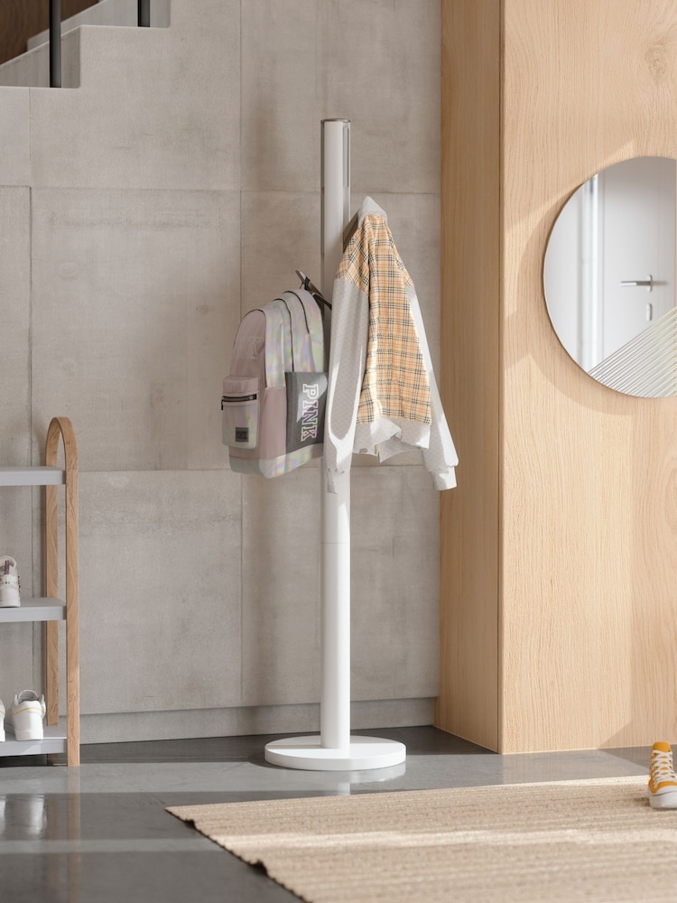 Umbra White Flapper Coat Storage Rack - Image 2 of 5 Umbra White Flapper Coat Storage Rack - Image 2 of 5