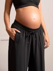 أسود - بنطلون للحوامل بقصة رجل واسعة من Seraphine - صورة 7 من 7