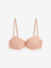 Rose Pink Pad Balcony Lace Bra - Image 7 of 8