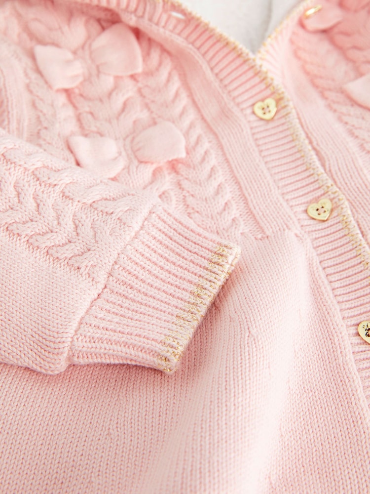 Baker by Ted Baker Cream Knitted Coatigan - Image 12 of 12