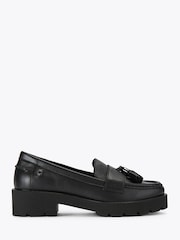 Carvela Black Snap Chunky Tassel Loafers - Image 1 of 5