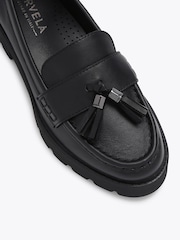 Carvela Black Snap Chunky Tassel Loafers - Image 4 of 5