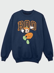 Rags & Rascals Blue Mickey Mouse Boo Halloween Sweat Top - Image 3 of 5