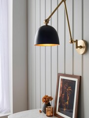 Gallery Home Antique Brass Moncton 1 Bulb Wall Light - Image 1 of 9