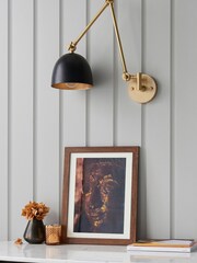 Gallery Home Antique Brass Moncton 1 Bulb Wall Light - Image 3 of 9