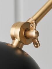 Gallery Home Antique Brass Moncton 1 Bulb Wall Light - Image 7 of 9