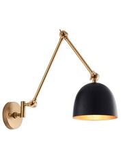 Gallery Home Antique Brass Moncton 1 Bulb Wall Light - Image 9 of 9