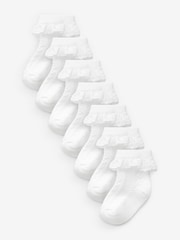 White Lace Baby Socks 7 Pack (0mths-2yrs) - Image 1 of 2