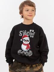 سويت شيرت عيد الميلاد Snow Good من Rags & Rascals - صورة 1 من 4