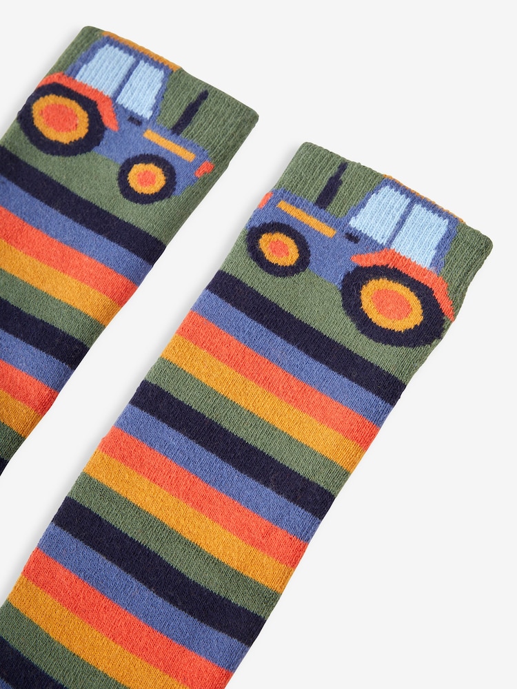 JoJo Maman Bébé Khaki Welly Socks - Image 2 of 2