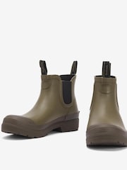 Barbour® Olive Green Storm Chelsea Wellington Boots - Image 4 of 5