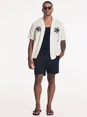 Religion White Palm Short Sleeve Shirt - Image 3 of 4