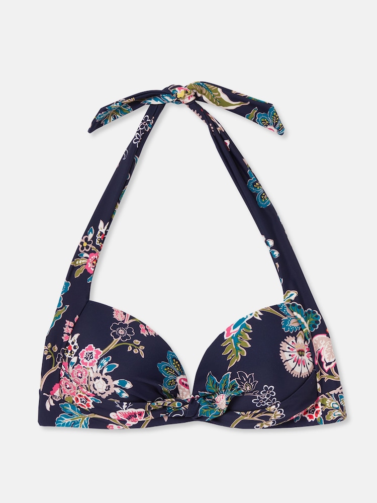 Joules Jasmine Navy Floral Bikini Top - Image 1 of 4