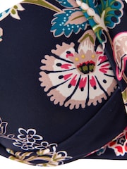 Joules Jasmine Navy Floral Bikini Top - Image 3 of 4