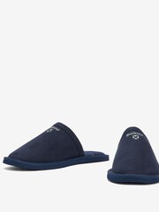 Barbour® Navy Blue Everitt Mule Slippers - Image 5 of 7