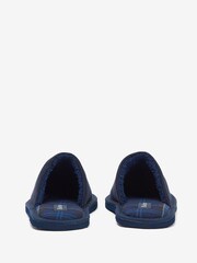 Barbour® Navy Blue Everitt Mule Slippers - Image 6 of 7