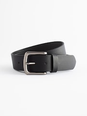 Black Casual Leather Belt - Image 2 of 4