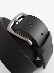 Black Casual Leather Belt - Image 3 of 4