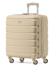 Flight Knight 56x45x25cm EasyJet Overhead 4 Wheel ABS Hard Case Cabin Carry On Hand Luggage - Image 1 of 7