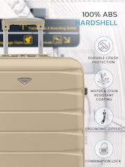 Flight Knight 56x45x25cm EasyJet Overhead 4 Wheel ABS Hard Case Cabin Carry On Hand Luggage - Image 4 of 7