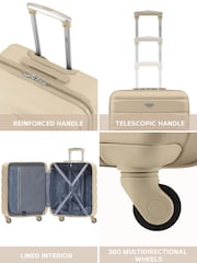 Flight Knight 56x45x25cm EasyJet Overhead 4 Wheel ABS Hard Case Cabin Carry On Hand Luggage - Image 5 of 7