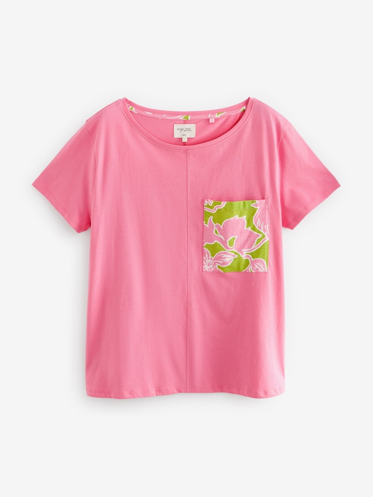 Pink Floral 100% Cotton Pyjamas - Image 2 of 4