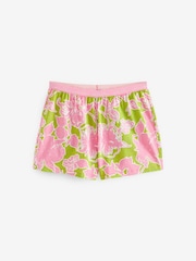 Pink Floral 100% Cotton Pyjamas - Image 3 of 4
