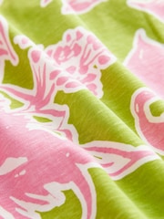 Pink Floral 100% Cotton Pyjamas - Image 4 of 4
