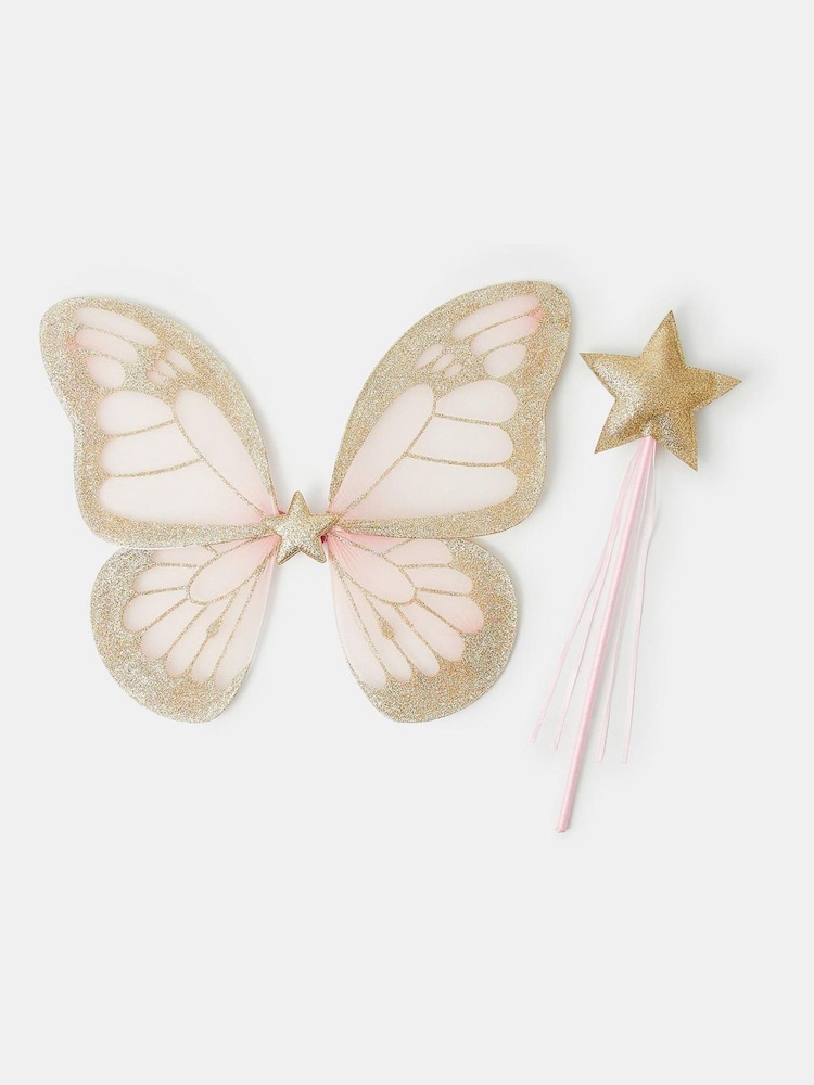 Angels By Accessorize Pink Butterfly Wings Dress Up Set - Image 1 of 1 Angels By Accessorize Pink Butterfly Wings Dress Up Set - Image 1 of 1