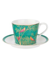 Portmeirion Green Sara Miller Tea Cup and Saucer - Image 3 of 3
