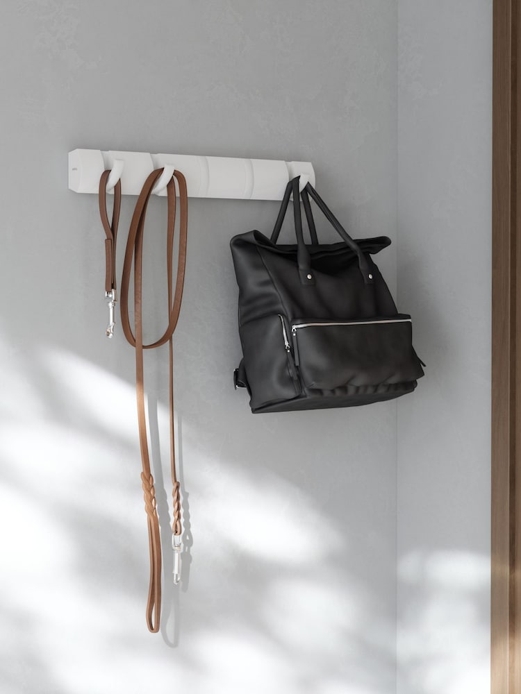Umbra White Flip 5 Hooks - Image 1 of 5