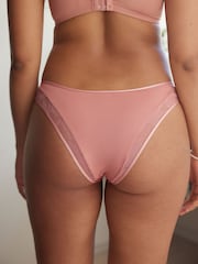 Rose Pink Extra High Leg Smoothing No VPL Lace Knickers - Image 2 of 4